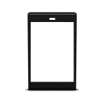 Replacement Front Glass For Micromax Modu T Black By - Maxbhi.com