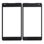 Replacement Front Glass For Nokia Lumia 900 Rm823 Black By - Maxbhi Com