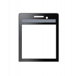 Replacement Front Glass For Blackberry Porsche Design P9983 Graphite White By - Maxbhi.com