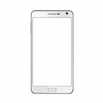 Replacement Front Glass For Iberry Auxus Nuclea N2 White By - Maxbhi.com