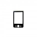 Replacement Front Glass For Motorola Rokr E6 Black By - Maxbhi.com