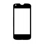 Replacement Front Glass For Celkon Millennium Dazzle Q44 Black By - Maxbhi.com