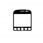 Replacement Front Glass For Blackberry 9720 Samoa Black By - Maxbhi.com