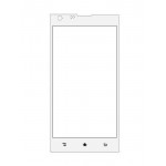 Replacement Front Glass For Videocon Infinium Z50 Quad White By - Maxbhi.com