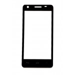 Replacement Front Glass For Vodafone Smart 4 Turbo Black By - Maxbhi.com