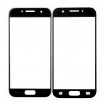 Replacement Front Glass For Samsung Galaxy A7 2017 Black By - Maxbhi Com