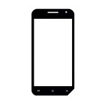 Replacement Front Glass For Hsl Style A300 Black By - Maxbhi.com