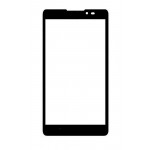 Replacement Front Glass For Panasonic T81 Black By - Maxbhi.com