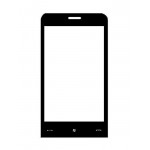 Replacement Front Glass For Garminasus Nuvifone M10 Black By - Maxbhi.com