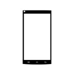 Replacement Front Glass For Cubot X6 Black By - Maxbhi.com
