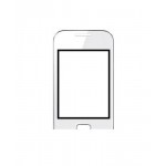 Replacement Front Glass For Samsung Gtc3310 Champ Deluxe White By - Maxbhi.com