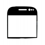 Replacement Front Glass For Nokia 702t Black By - Maxbhi.com