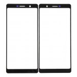 Replacement Front Glass For Nokia 7 Black By - Maxbhi Com
