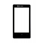 Replacement Front Glass For Nokia Lumia 810 Black By - Maxbhi.com
