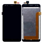 Lcd With Touch Screen For Micromax Bharat 4 Q440 Black By - Maxbhi Com