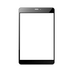 Replacement Front Glass For Micromax Canvas Tab P650e Black By - Maxbhi.com