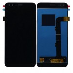 Lcd With Touch Screen For Lava Z70 Black By - Maxbhi Com