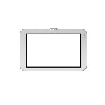 Replacement Front Glass For Panasonic Toughpad Fzm1 Black By - Maxbhi.com