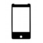 Replacement Front Glass For Htc Gratia A6380 Black By - Maxbhi.com
