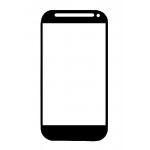 Replacement Front Glass For Htc One Sv C520e Black By - Maxbhi.com