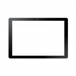 Replacement Front Glass For Samsung Galaxy Book 10 6 Lte 64gb Black By - Maxbhi Com