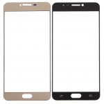 Replacement Front Glass For Samsung Galaxy C7 Gold By - Maxbhi Com
