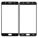 Replacement Front Glass For Samsung Galaxy On Max Black By - Maxbhi Com