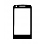 Replacement Front Glass For Samsung M8910 Pixon12 Black By - Maxbhi.com