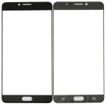 Replacement Front Glass For Samsung Galaxy C9 Black By - Maxbhi Com