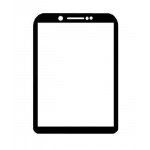 Replacement Front Glass For Karbonn A51q Black By - Maxbhi.com