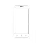 Replacement Front Glass For Intex Aqua Q8 Black By - Maxbhi.com