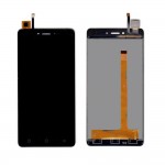 Lcd With Touch Screen For Intex Elyt E6 Black By - Maxbhi Com