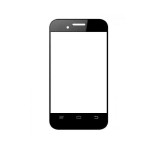 Replacement Front Glass For Intex Cloud X15 Plus Black By - Maxbhi.com