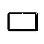 Replacement Front Glass For Intex Ibuddy 7.2 Black By - Maxbhi.com