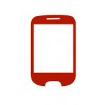 Replacement Front Glass For Spice M5500 Red White By - Maxbhi.com