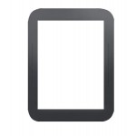 Replacement Front Glass For Barnes And Noble Simple Touch Black By - Maxbhi.com