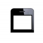 Replacement Front Glass For Iball Aspire Qe45 Black By - Maxbhi.com