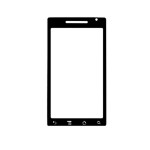 Replacement Front Glass For Motorola A853 Qrty Black By - Maxbhi.com