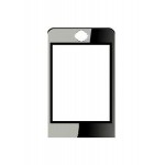 Replacement Front Glass For Motorola E11 Black By - Maxbhi.com