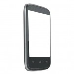Replacement Front Glass For Celkon A10 3g Campus Series Black By - Maxbhi Com