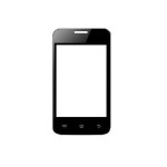 Replacement Front Glass For Celkon Campus A15k Black By - Maxbhi.com