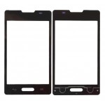 Replacement Front Glass For Lg Optimus L4 Ii E440 Black By - Maxbhi Com