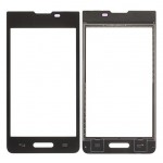 Replacement Front Glass For Lg Optimus L7 Ii P710 Black By - Maxbhi Com