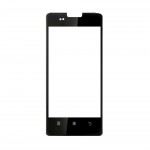 Replacement Front Glass For Reliance Lenovo A600e Black By - Maxbhi.com