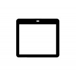 Replacement Front Glass For Huawei U8300 Black By - Maxbhi.com