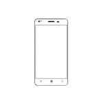 Replacement Front Glass For Videocon Thunder One V45bd Silver By - Maxbhi.com