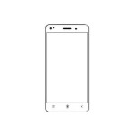 Replacement Front Glass For Videocon Thunder One V45bd White By - Maxbhi.com