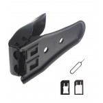 Dual Sim Cutter For Apple iPhone 4   With 2 Adaptors And Sim Ejector Pin