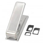 Nano Sim Cutter For Apple iPhone 5, 5G With Nano To Micro,Micro to Regular Adaptor