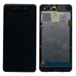 Lcd With Touch Screen For Lava Z50 Black By - Maxbhi Com